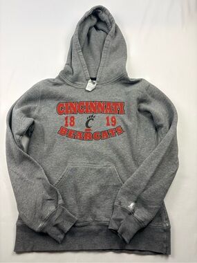 Russell Athletic Gray Cincinnati Bearcats Hoodie with Red Print